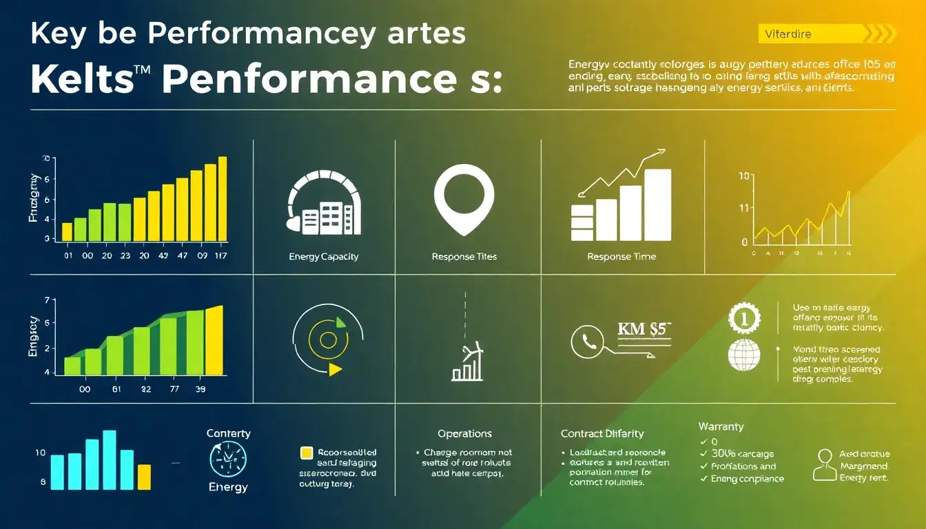 What are the key performance indicators to include in a BESS contract