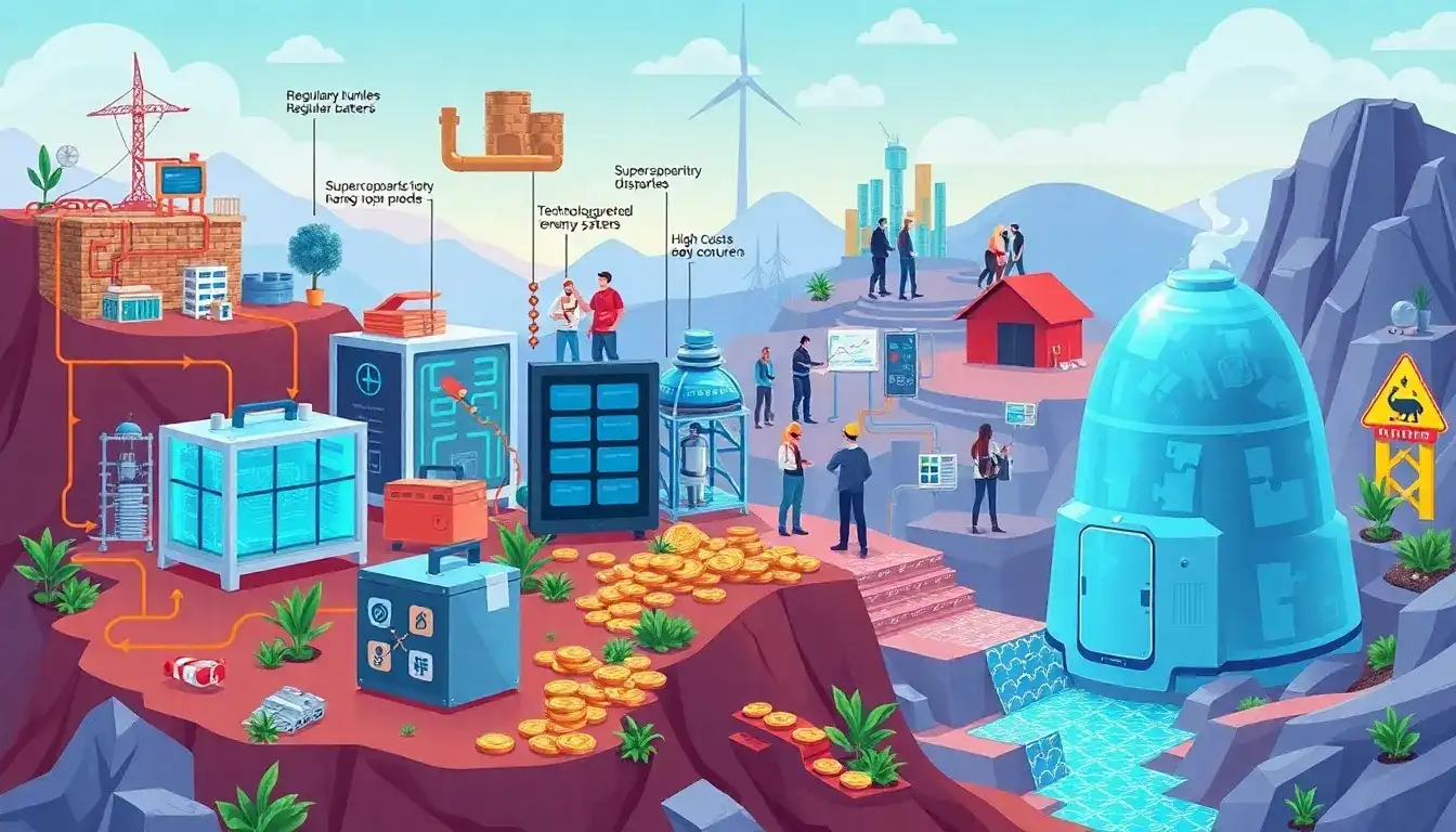 What are the main barriers to standardization in energy storage systems