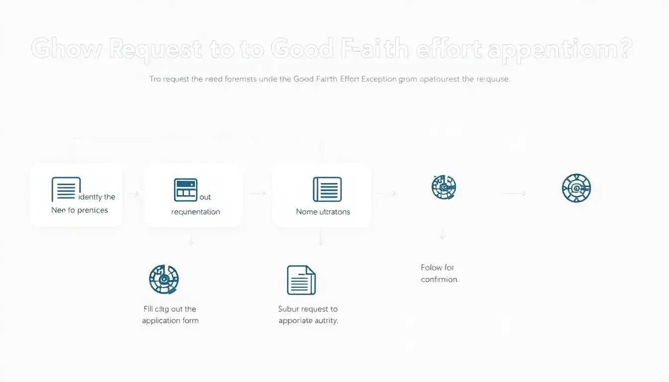 What are the specific steps to submit a request for apprentices under the Good Faith Effort Exception