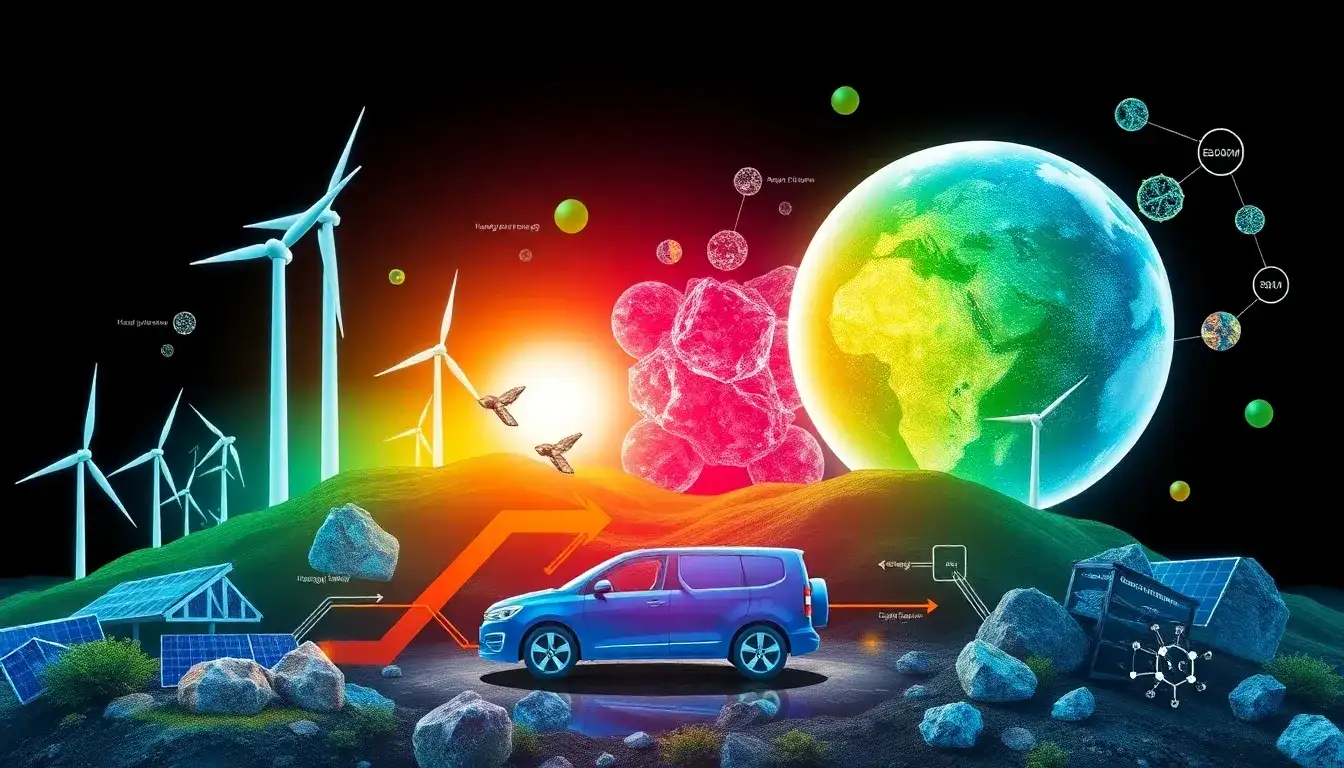 How do rare earth minerals impact the efficiency of renewable energy technologies