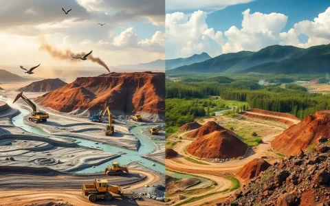 What are the environmental challenges associated with extracting rare earth minerals