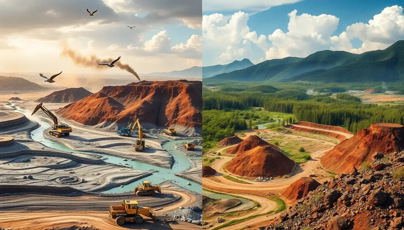 What are the environmental challenges associated with extracting rare earth minerals