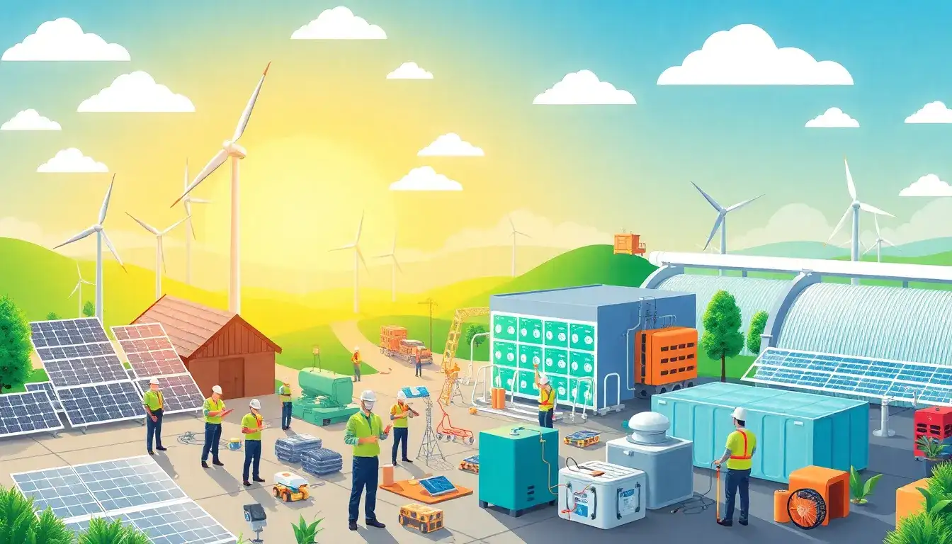 How does energy storage affect the job market in the renewable energy sector
