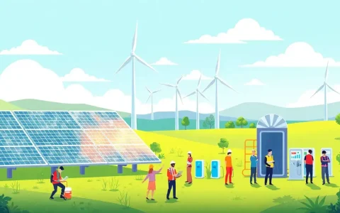 How is the growth of solar and wind energy driving the demand for energy storage jobs