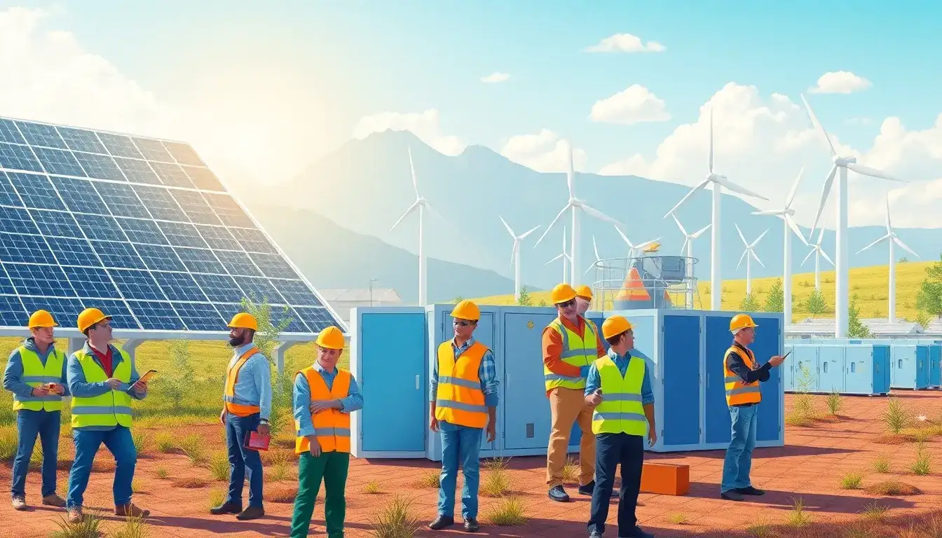How does energy storage contribute to the overall job creation in renewable energy