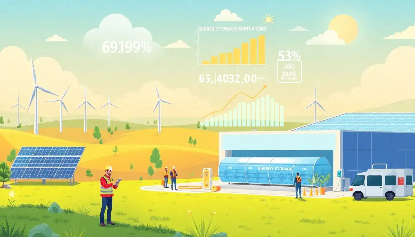 How does job growth in energy storage compare to other renewable energy sectors
