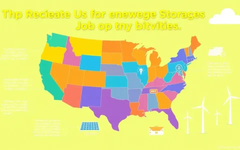 What are the top states for energy storage job opportunities