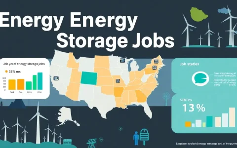 Are there specific states where energy storage jobs are more abundant
