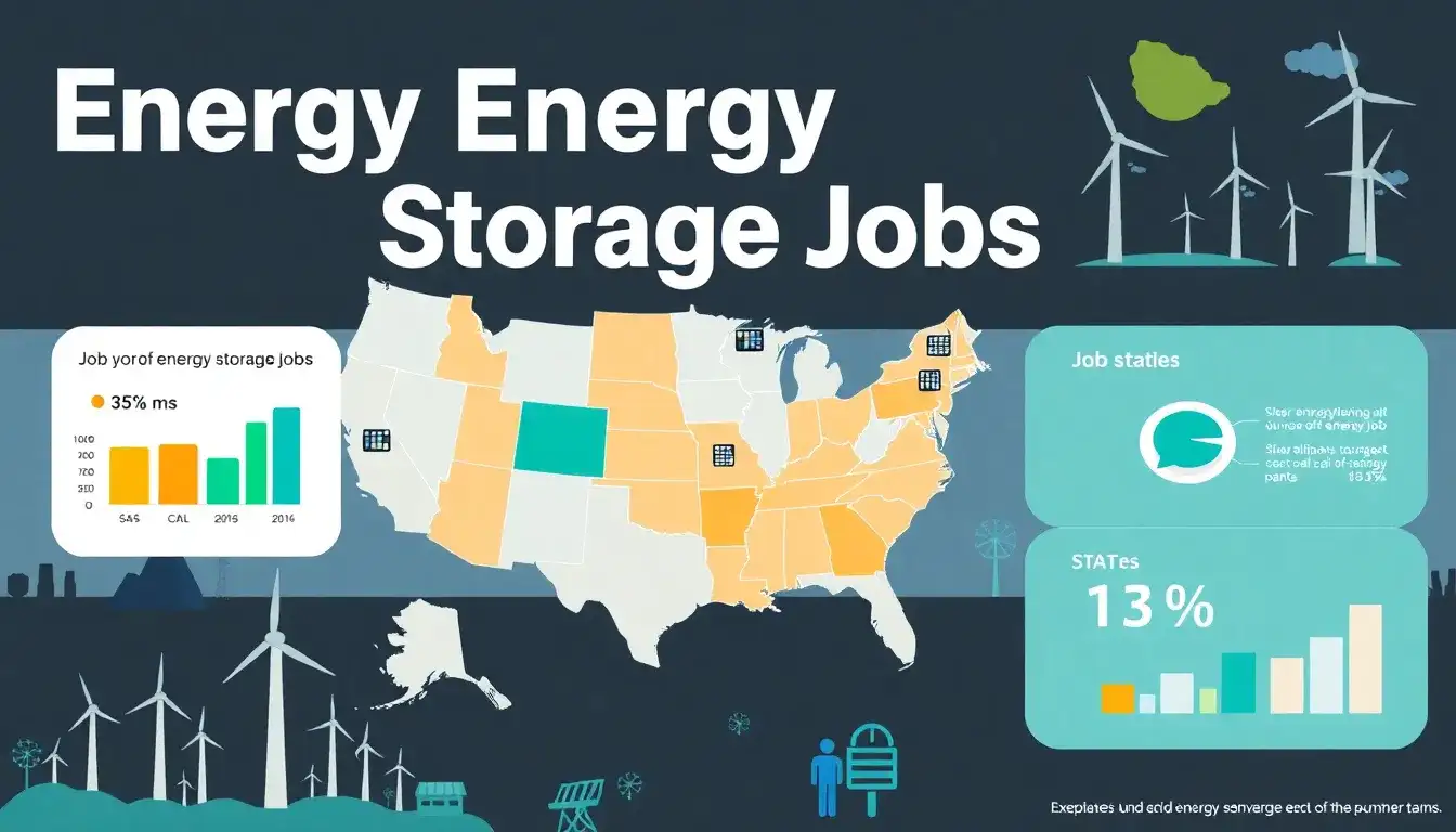Are there specific states where energy storage jobs are more abundant