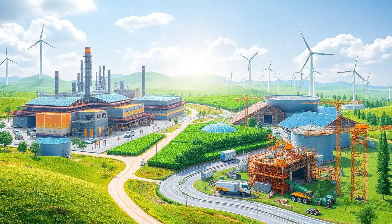 How does the shift to renewable energy sources influence labor productivity in different industries