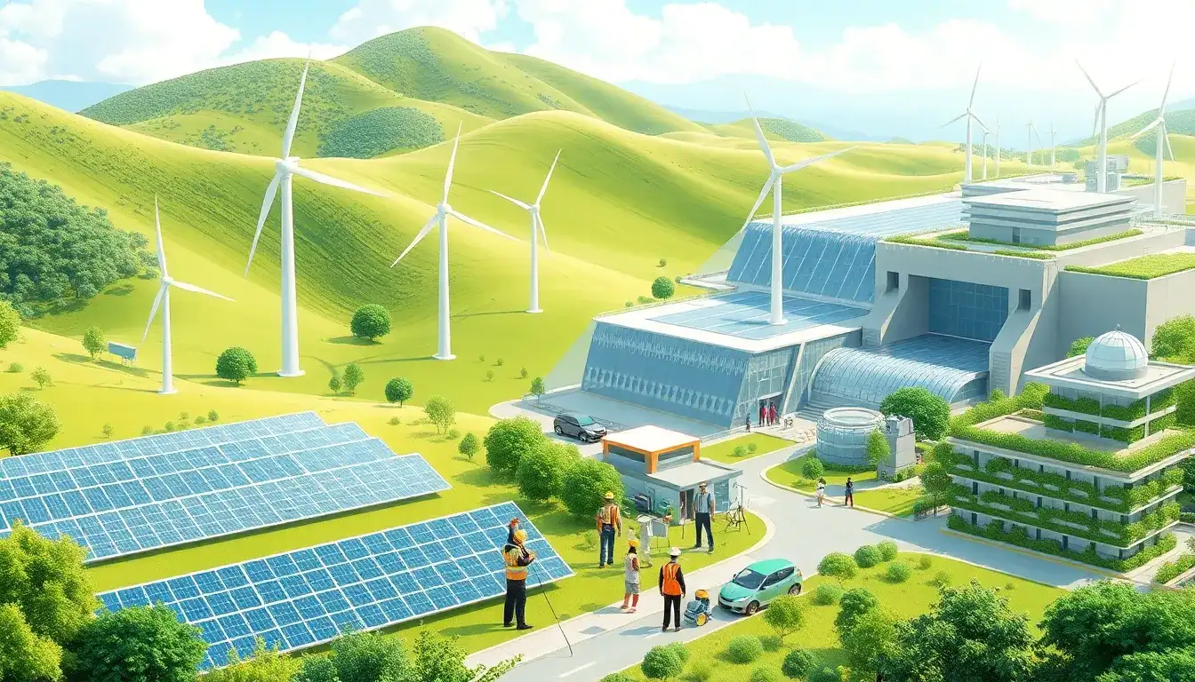 What are the projected job growth trends in renewable energy over the next decade