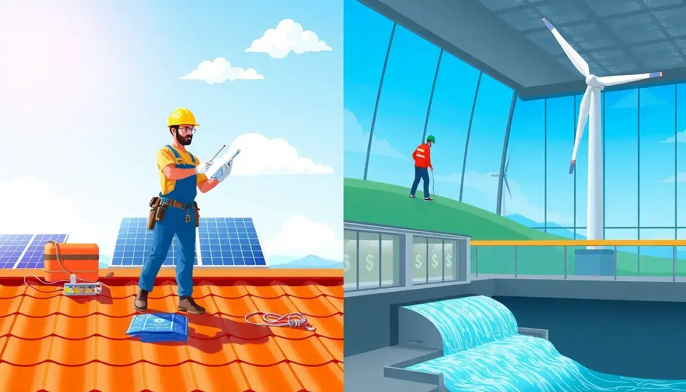 How does the salary of a solar installer compare to other renewable energy jobs