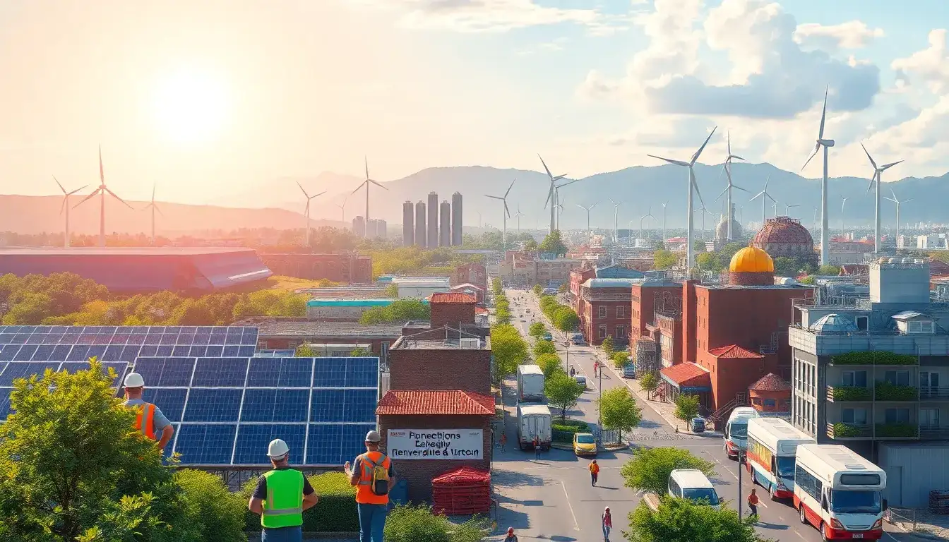 How does the growth of renewable energy jobs impact the overall job market