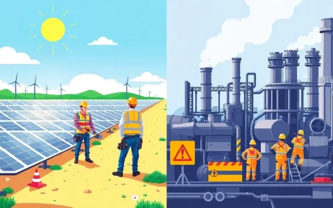 How do renewable energy jobs compare to traditional energy jobs in terms of job security