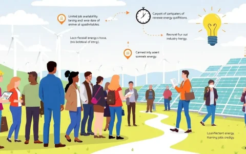 What are the main challenges faced by renewable energy job seekers
