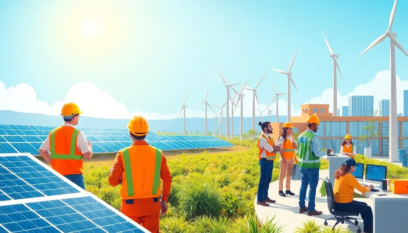 What skills are most in demand for renewable energy jobs