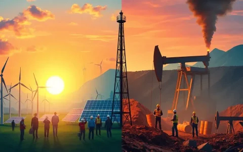 How does job stability compare between renewable energy and fossil fuel jobs