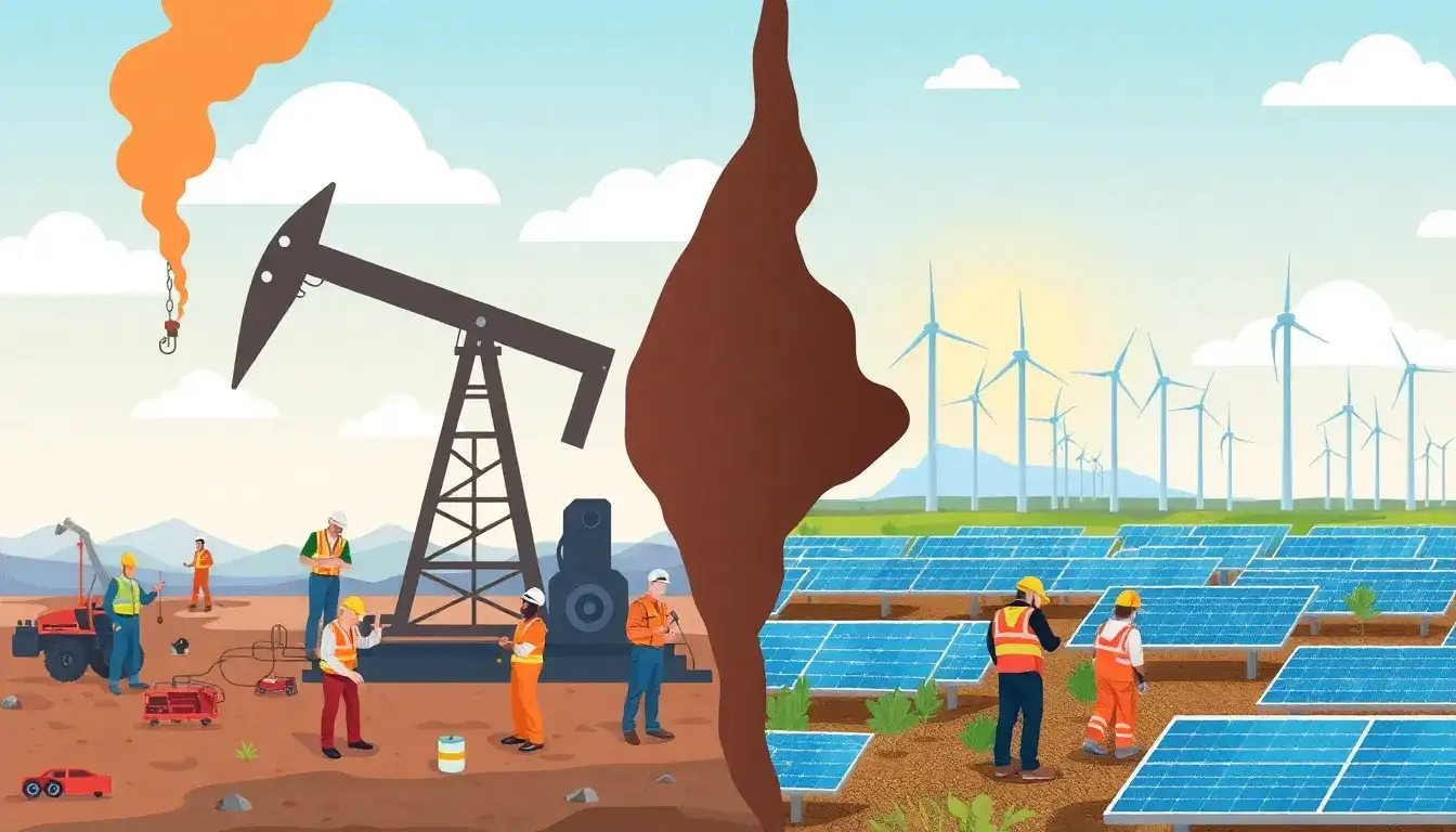 What skills from fossil fuel jobs are most valuable in the renewable energy sector