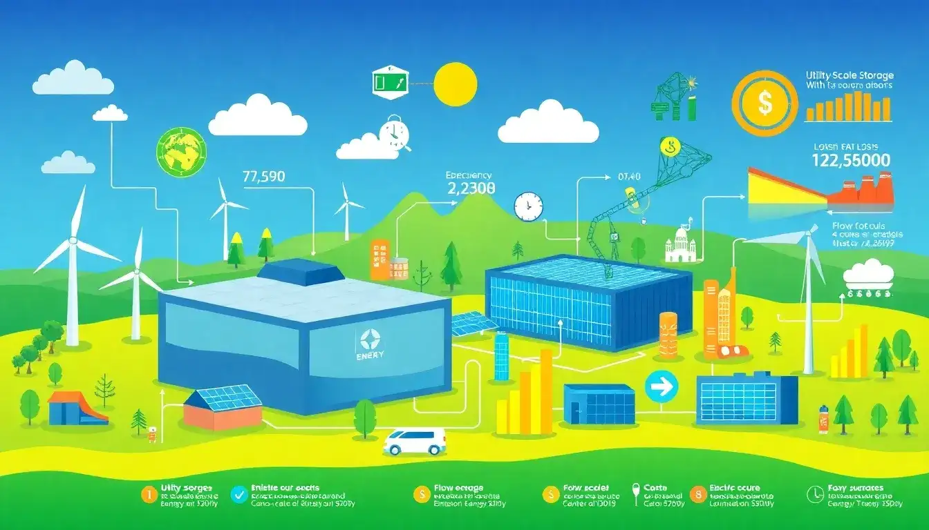 How does utility-scale energy storage compare to other emission-reduction strategies