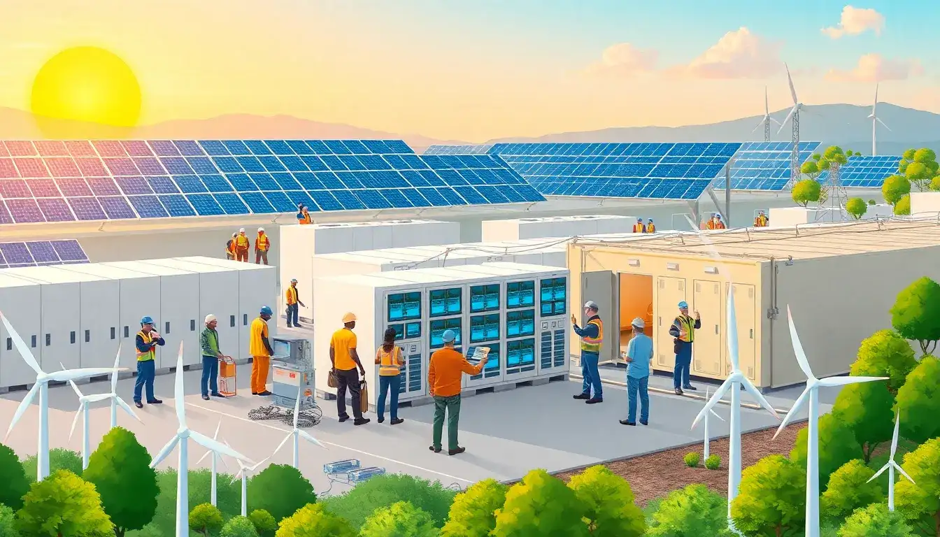 How does utility-scale energy storage contribute to job creation in the energy sector