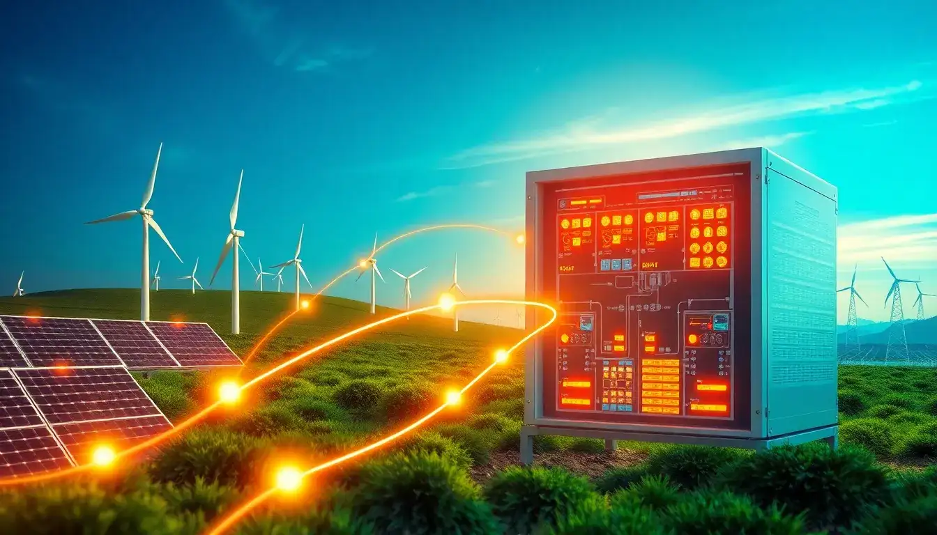 How do energy storage systems integrate with renewable energy sources