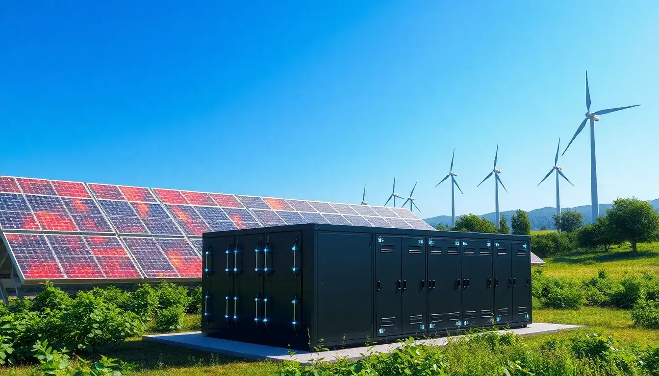 Can energy storage systems be integrated with both solar and wind farms