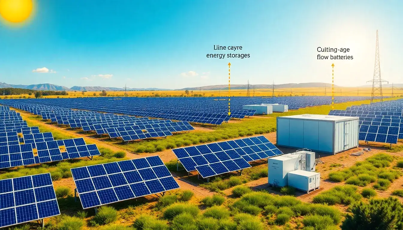 Are there specific types of energy storage systems better suited for solar farms