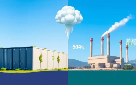 How do the emissions from utility-scale batteries compare to those from natural gas peaking plants