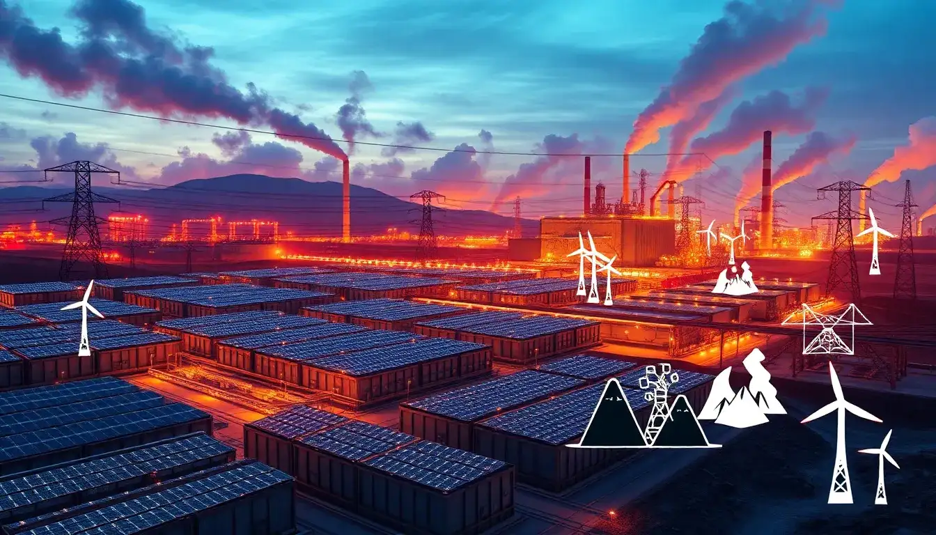 What are the main factors contributing to the increased emissions from utility-scale batteries