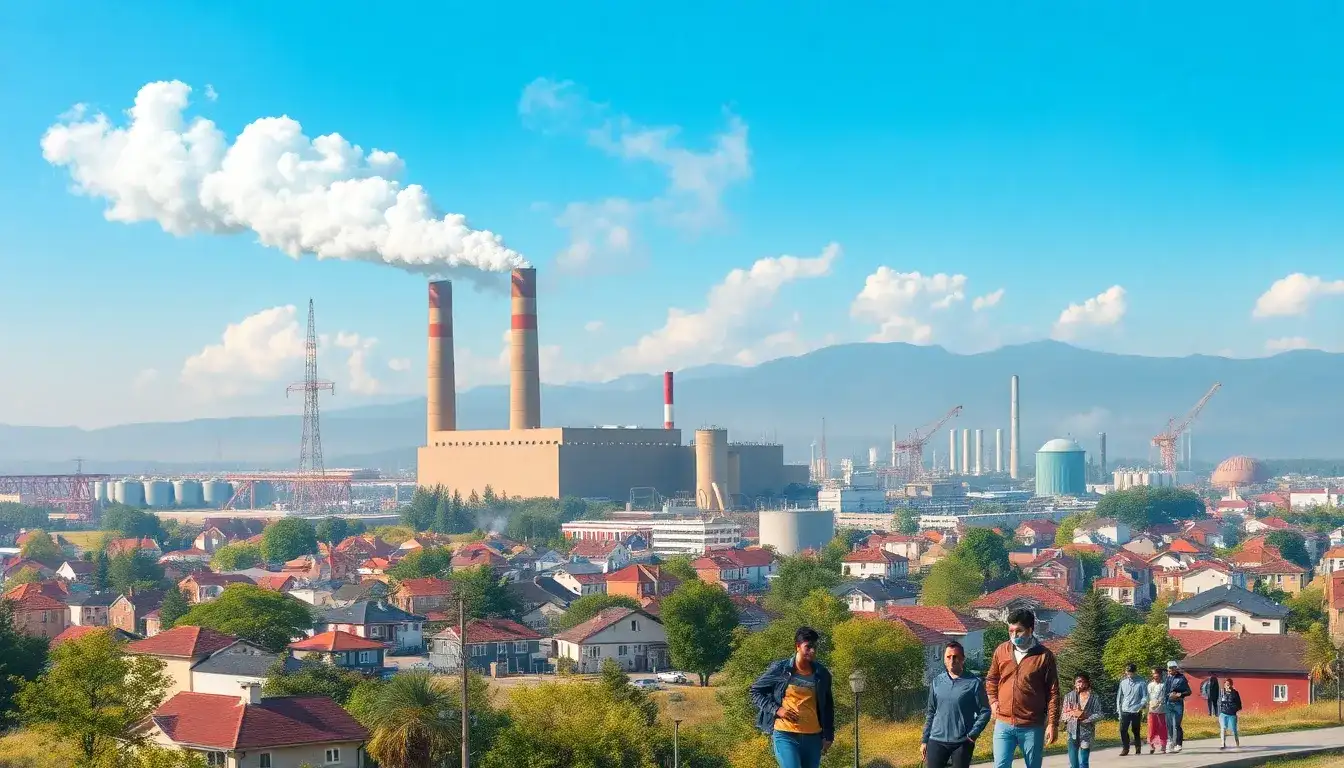 How do the emissions from natural gas peaking plants impact local air quality
