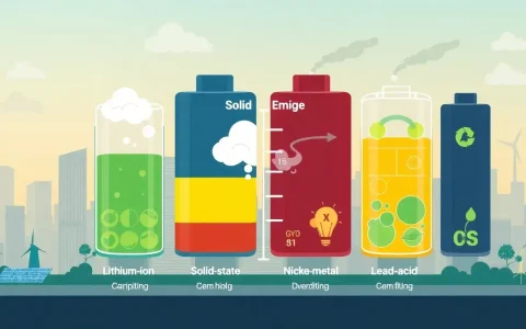 How do different battery technologies compare in terms of emissions