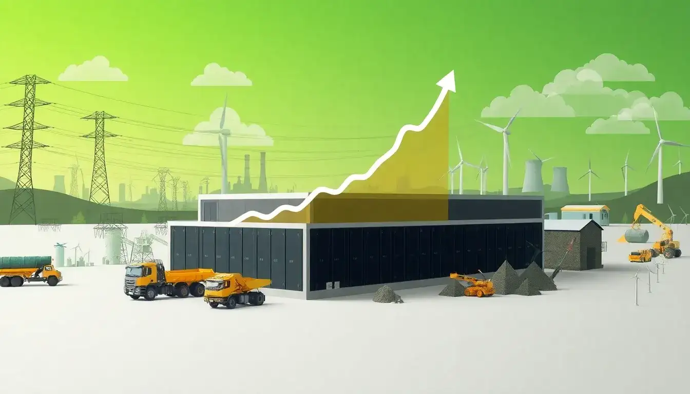 What factors contribute to the emissions increase from utility-scale batteries