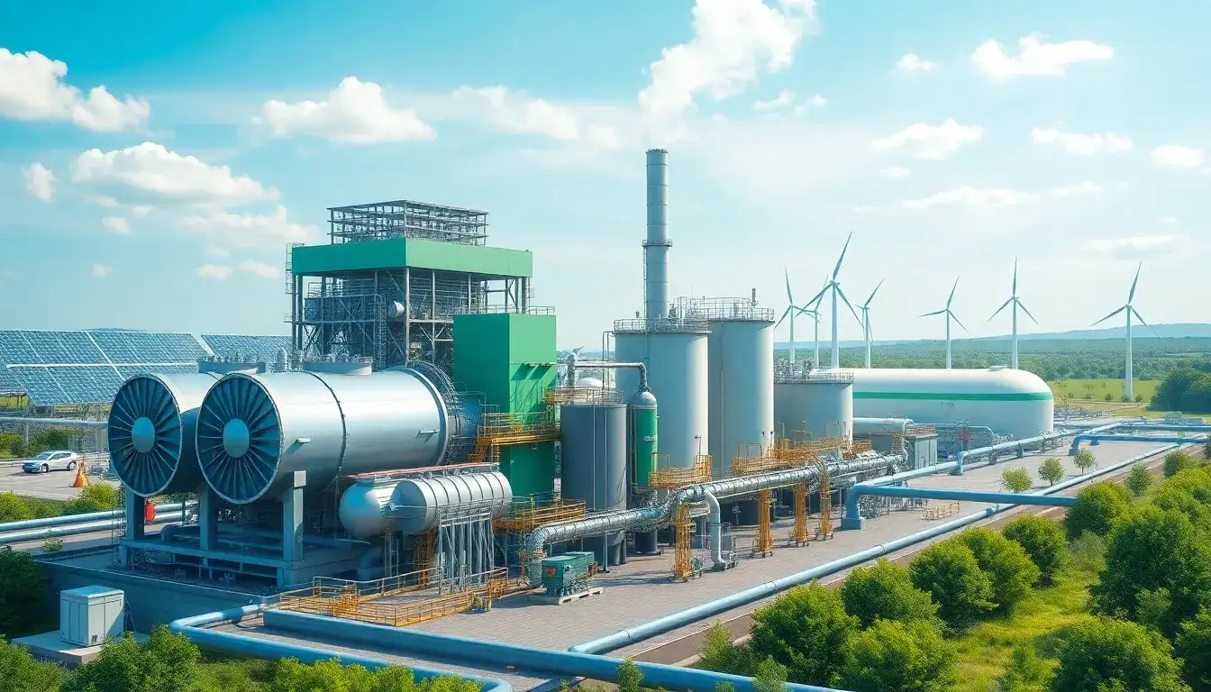 How can green hydrogen be integrated into existing natural gas peaking plants