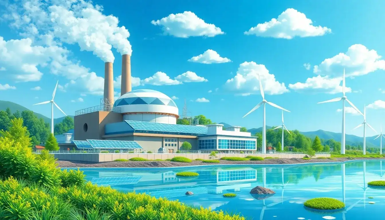 What are the environmental benefits of using green hydrogen in peaking plants