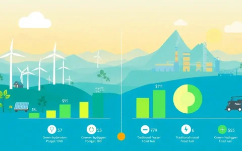 How does the cost of green hydrogen compare to traditional energy sources