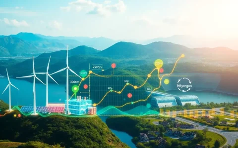 How does the efficiency of green hydrogen production vary with different renewable energy sources