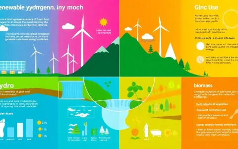 What are the environmental impacts of using different renewable energy sources for green hydrogen production