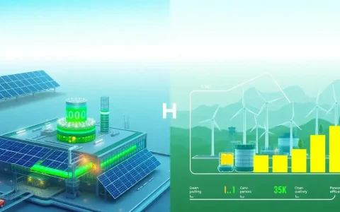 How does green hydrogen compare to other clean energy sources in terms of efficiency