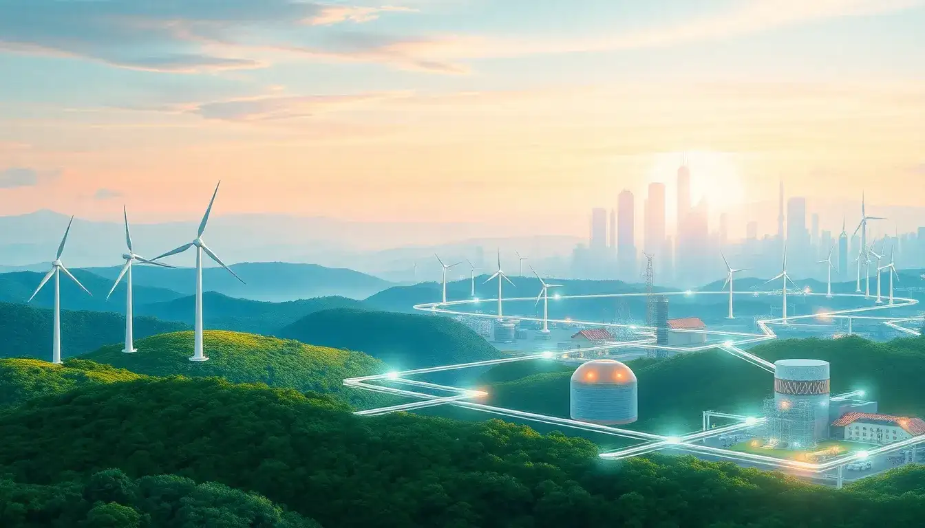 How does green hydrogen production impact the overall energy grid