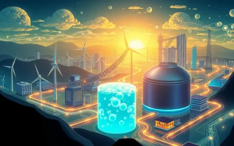 How does hydrogen act as a "battery" for renewable energy