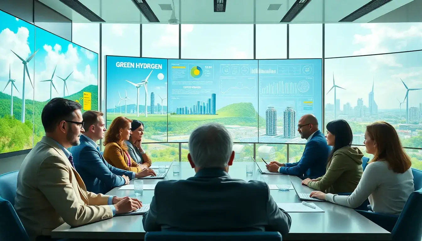 What role do policymakers play in scaling up green hydrogen production