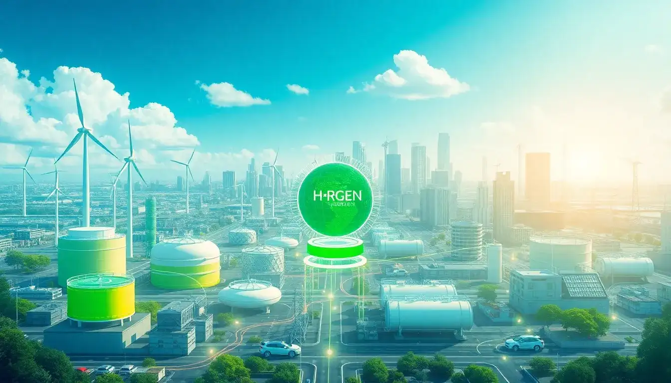 How can green hydrogen be used to enhance smart grid management systems