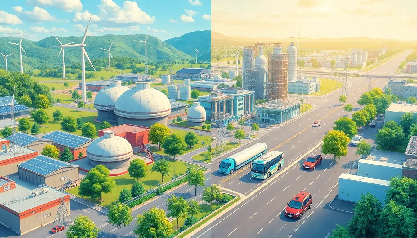 How does green hydrogen contribute to the decarbonization of energy systems