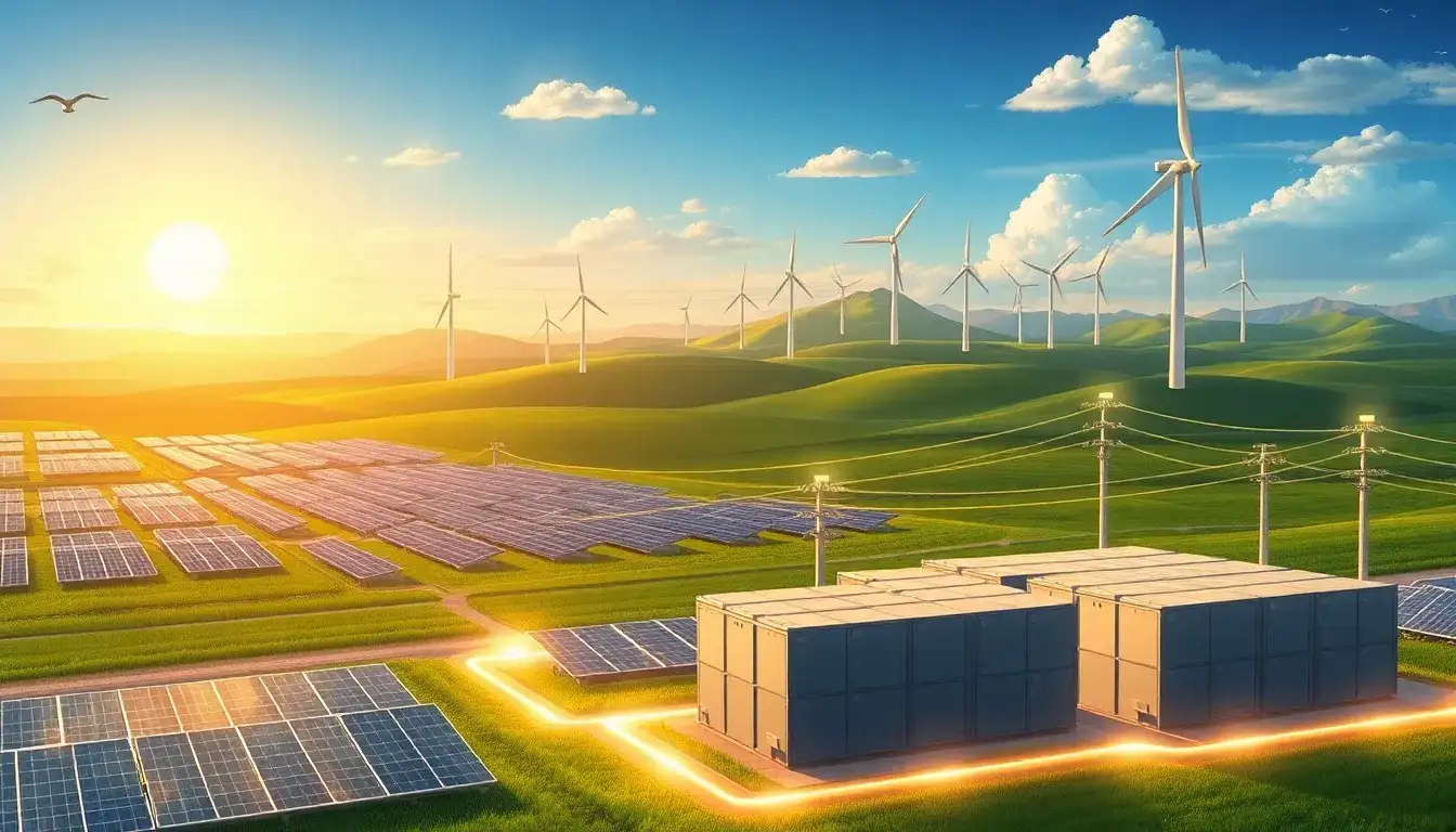 How do utility-scale batteries help integrate renewable energy sources