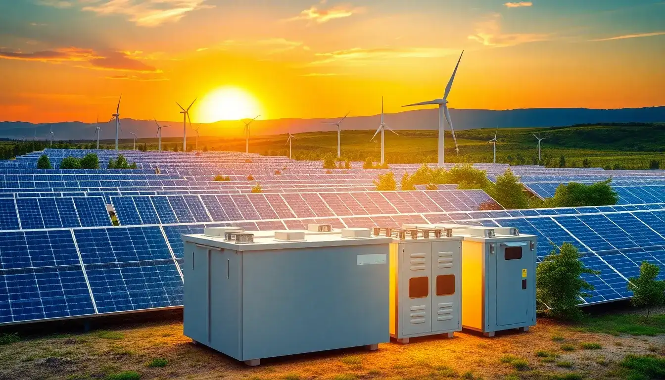 What are the main benefits of using utility-scale batteries with renewable energy sources
