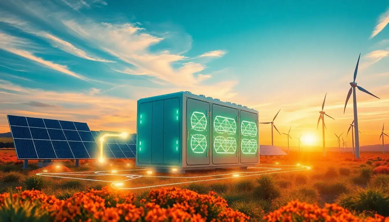 How do utility-scale batteries enhance the use of renewable energy sources