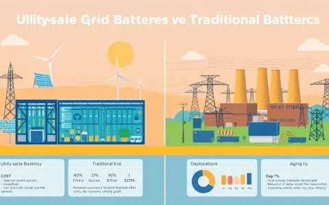 How do utility-scale batteries compare to traditional grid infrastructure in terms of cost
