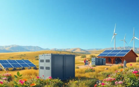 How do utility-scale batteries improve the reliability of renewable energy in off-grid communities