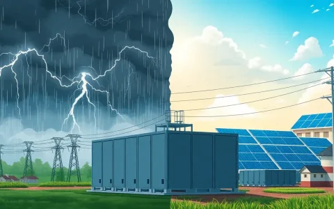 How do utility-scale batteries help during extreme weather events