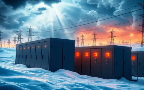 How do utility-scale batteries help prevent power outages during extreme weather